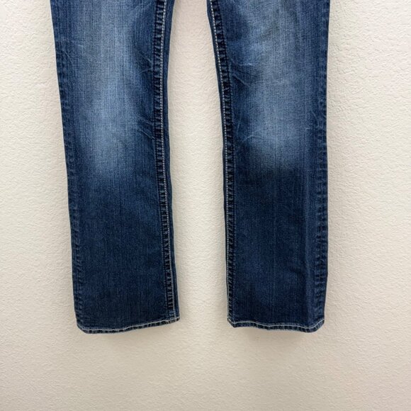 Miss Me Bootcut Distressed Stretch Denim Blue Jeans JE534085L Womens size 30 - Picture 4 of 12